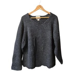 ✨Woolrich Wool Sweater V-Neck‎ Black Large